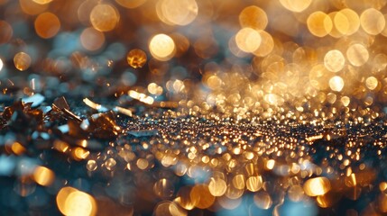 Poster - A close up view of a bunch of lights. This versatile image can be used in various projects