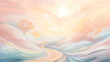 © Paula - Background with soft pastel colors symbolizing peace and nature