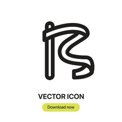 Fototapete - Rhythmic Gymnastics icon vector. Linear-style sign for mobile concept and web design. Rhythmic Gymnastics symbol illustration. Pixel vector graphics - Vector.