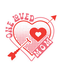 Wall Mural - one loved mom svg