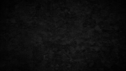 Poster - Abstract Black wall texture for pattern background. wide panorama picture. Black wall texture rough background dark concrete floor or old grunge background with black
