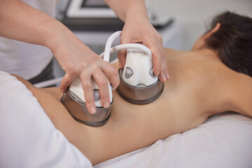 medical beauty, body massage, anti-cellulite. body massage with vacuum, problem areas slimming, body