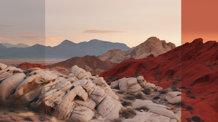 red rock canyon color palette, terracotta, deep reds, 16:9