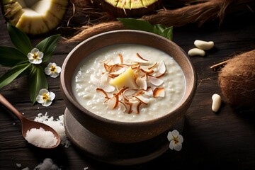 Poster - Indian dessert kheer, payasam, or vermicelli