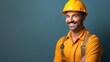 Caucasian Man Construction Worker Charming