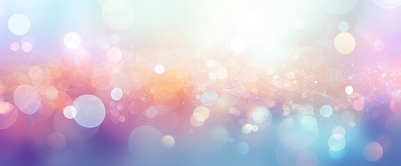 Poster - pastel color tone gradient with abstract bokeh light backgrounds