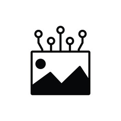 Poster - ai artificial intelligence  image generate icon vector
