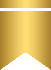 Wall Mural - Golden bookmark icon