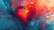 Abstract love concept wedding romance valentines day colorful hearts background wallpaper