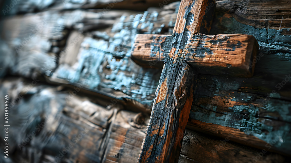 The poster design features a dark wood texture background with a wooden