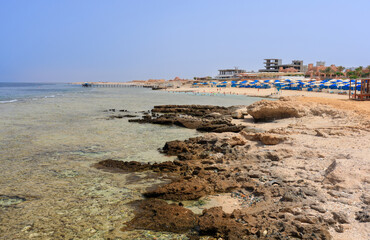 Wall Mural - Sunny beach in Marsa Alam, Egypt