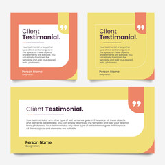 Creative Testimonial Template, Quote ,Empty space box template, Infographic Template Editable Vector Illustration, Feedback rating template editable vector illustration