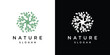 logo design flower leaf template