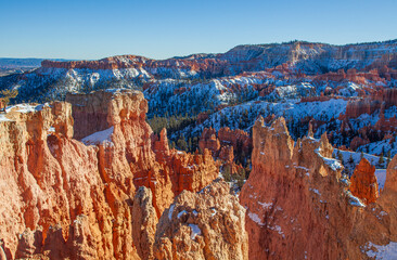 Wall Mural - Scenic Winter Landscape in Bryce Canyon National Park Utah