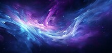 Abstract Digital Pixel Design Of A Swirling Galaxy In Purple And Blue On A 3D Wall Texture, Highlighting Abstract Digital Pixel Design