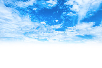 Wall Mural - sky and clouds background for your design isolated on white background