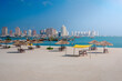 Katara Beach with the Pearl-Qatar Skyline in Background - Doha, Qatar