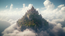 Fantasy A Kingdom On A Cloud In Sky