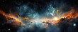 Supernova background wallpaper. Colorful space galaxy of cloud nebula. Stary night cosmos. Universe science astronomy. 