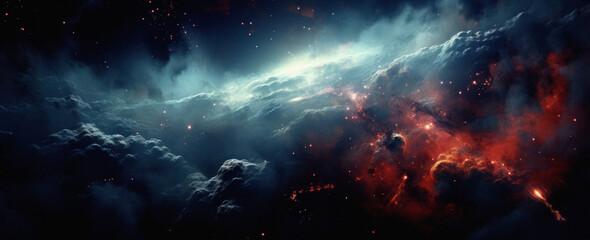 Wall Mural - supernova background wallpaper. colorful space galaxy of cloud nebula. stary night cosmos. universe 