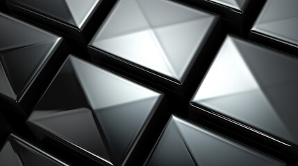 Poster - black and white abstract background