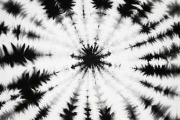Poster - Tie dyed abstract background in black and white