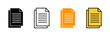 © Lunaraa - Document icon set vector. Paper sign and symbol. File Icon