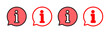 © OLIVEIA - Information sign icon set  illustration. about us sign and symbol. question mark icon