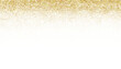 © Kunlawat - Gold glitter stary sparkles shiny frame.Golden glitter on transparent background.