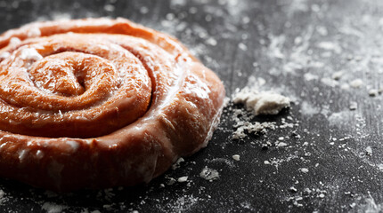 Donuts on marble, dessert food