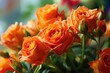 A get-well-soon card brightened by cheerful orange roses, their vibrant color and lively energy sending wishes for a speedy and bright recovery.