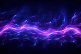 Fototapeta Kosmos - Abstract purple and blue neon color banner