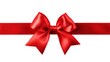 © venusvi - Red satin ribbon Isolated on transparent background. PNG file.
