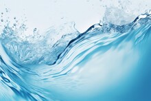 Fresh Blue Water With Water Bubbles Backgrounds