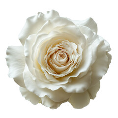 Wall Mural - White Rose on isolated background