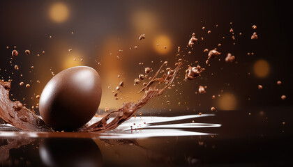  Chocolate Egg Splash , easter concept