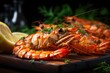 Grilled langoustines in garlic and parsley marinade