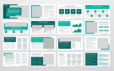 Wall Mural - business presentation editable company profile template flyer and promotion content