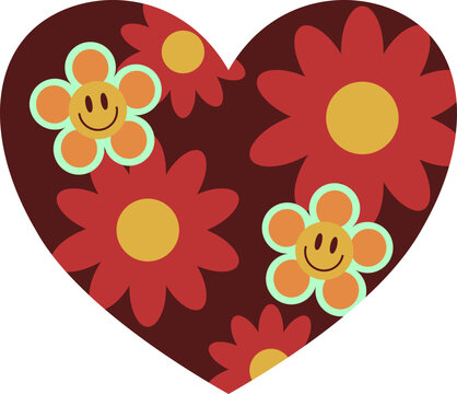 This retro-inspired heart vector exudes a charming nostalgia, reminiscent of a bygone era. The classic silhouette features smooth, flowing curves that capture the essence of vintage design. The color 
