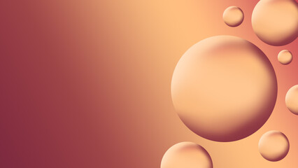 Water drops on gradient background bubble color concept graphic for illustration