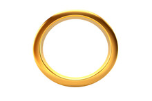 Gold Letter O Or Number 0, 3D Rendering, Isolated On Transparent Background, PNG File.