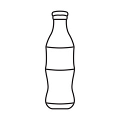 Wall Mural - soda bottle icon vector