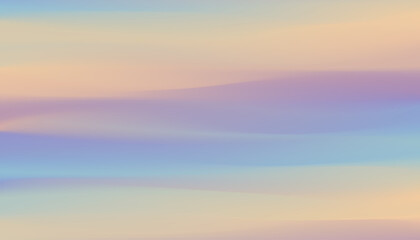 Poster - Abstract defocused horizontal background with wavy horizontal smooth blurred lines. Vector eps