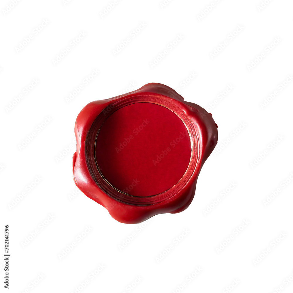 Blank Wax Seal - Transparent Wax Stamp for Product Design, Print, Mock-up and Presentation