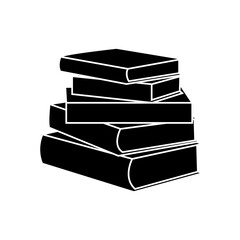 Fototapete - Books icon vector. Library illustration sign. Archive symbol. Textbooks logo.