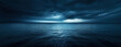 © AngrySun - Dark sea surface with a dramatic cloudy sky above. Approaching storm. Generative AI