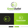 © Grafix Circle - Green outlet logo design, grocery App logo design