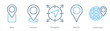 © popcornarts - A set of 5 Location icons as place, location, navigation
