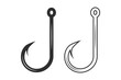 Fishing Hook Vector, Fishhook silhouette, Fishing Hook Set, Premium Quality Fishing Hook Vector, Fishing Hook Graphics, Stylish Fishing Hook, illustration, Classic Fishing Hooks in Vector Format