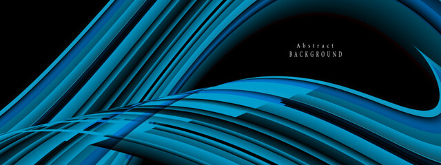 Wall Mural - Abstract blue and black background